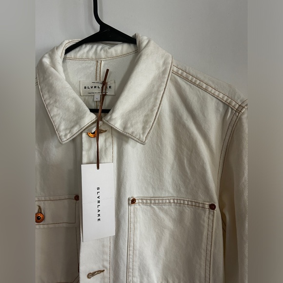 SLVRLAKE White Denim Jacket - Picture 2 of 5